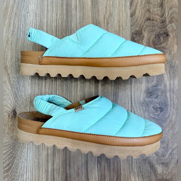 Reef Puff Puff Sage Mint Clog Slip On Slippers Shoes Women’s Size 8 LNC - Picture 6 of 7